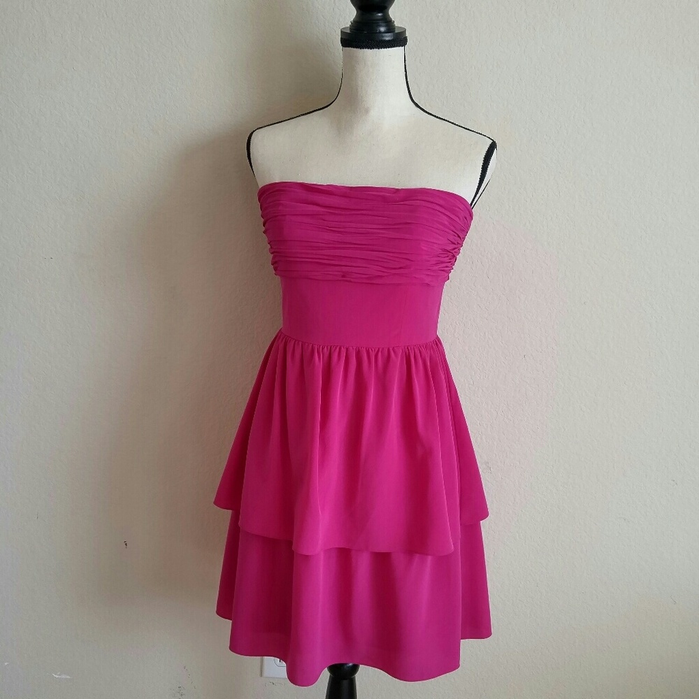 Gianni Bini pink strapless dress